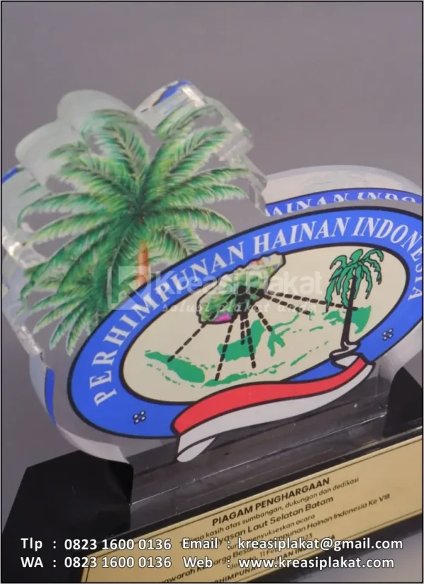 PA153 Plakat Akrilik Perhimpunan Hainan Indonesia