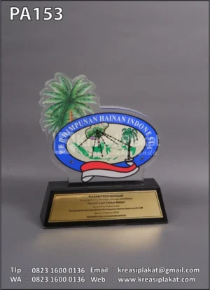 PA153 Plakat Akrilik Perhimpunan Hainan Indonesia
