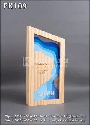 PK109 Plakat Kayu Memorial Visual Arts Music Awards