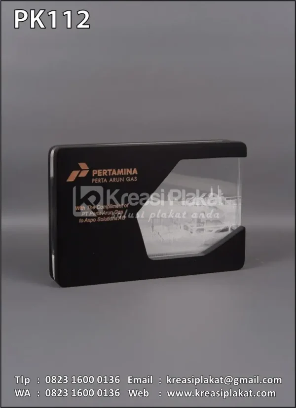 PK112 Plakat Kayu Pertamina Perta Arun Gas