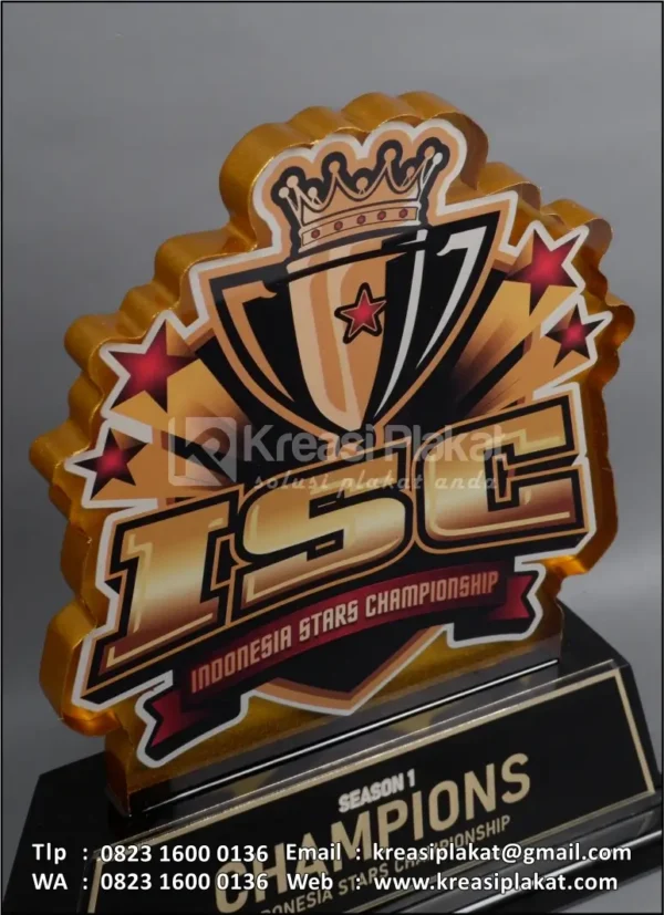 Detail PA164 Plakat Akrilik Champions ISC