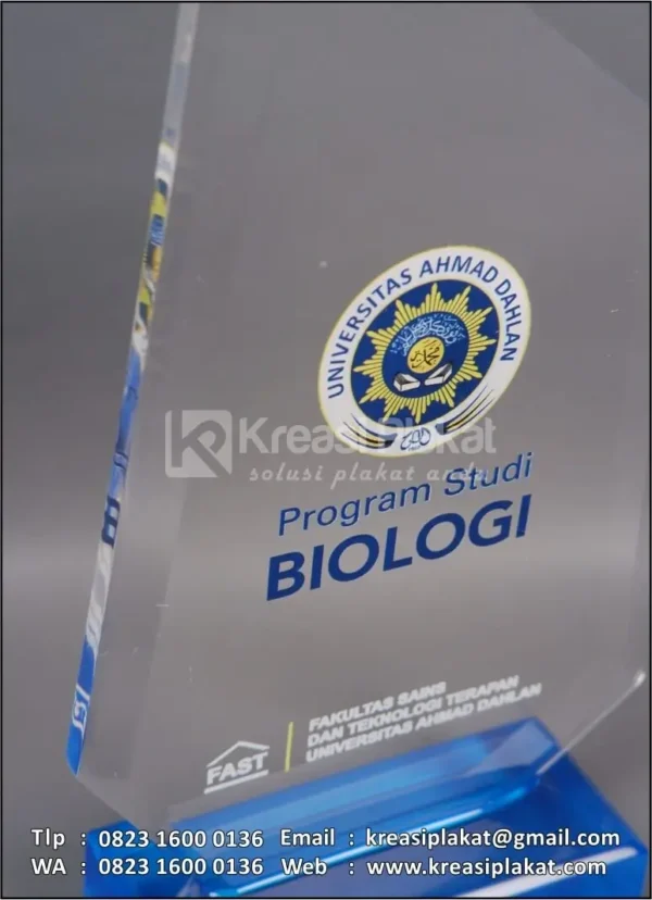 Detail PA179 Plakat Akrilik UAD Program Studi Biologi