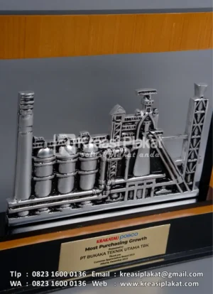 PL38 Plakat Logam Krakatau Posco