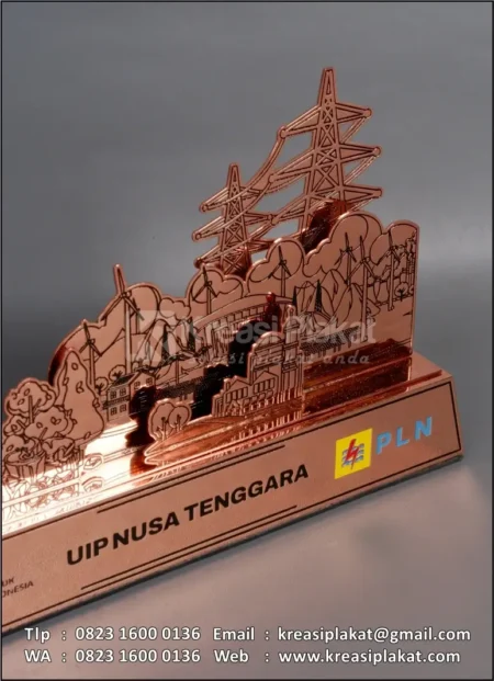 PL62 Plakat Logam PLN UIP Nusa Tenggara
