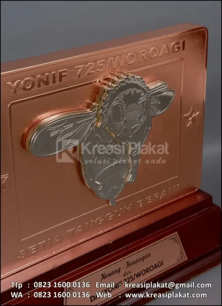 PL67 Plakat Logam Yonif 725/Woroagi