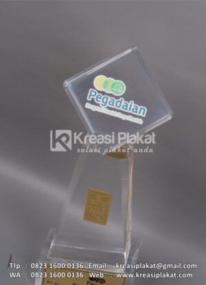 Detail PR35 Plakat Resin Pegadaian Kanwil VI Makassar