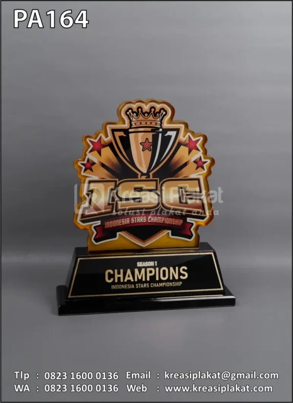 PA164 Plakat Akrilik Champions ISC