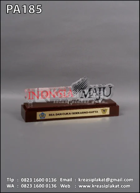 PA185 Plakat Akrilik Bea Cukai Soekarno Hatta