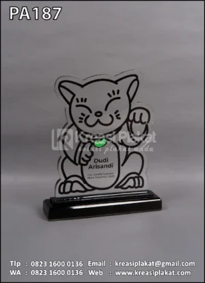 PA187 Plakat Akrilik Gambar Animasi Kucing