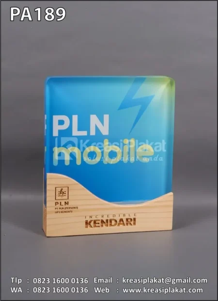 PA189 Plakat Akrilik PLN UP3 Kendari
