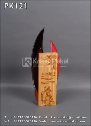 PK121 Plakat Kayu Juara Kideco Rescue Challenge