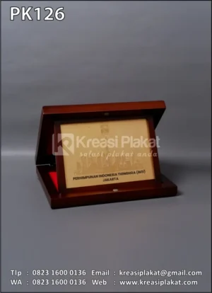 PK126 Plakat Kayu Box INTI Jakarta