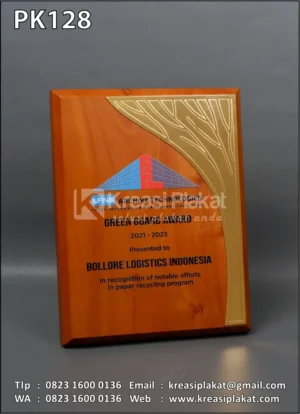 PK128 Plakat Kayu Green Guard Award