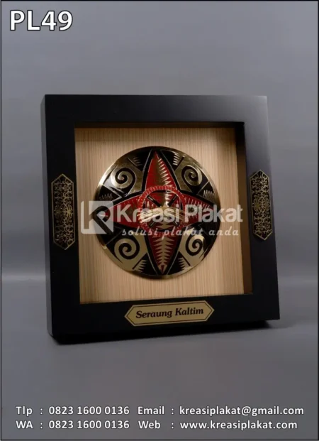 PL49 Plakat Logam Seraung Kaltim