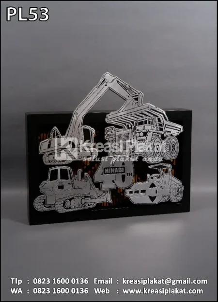 PL53 Plakat Logam Hinabi 40th