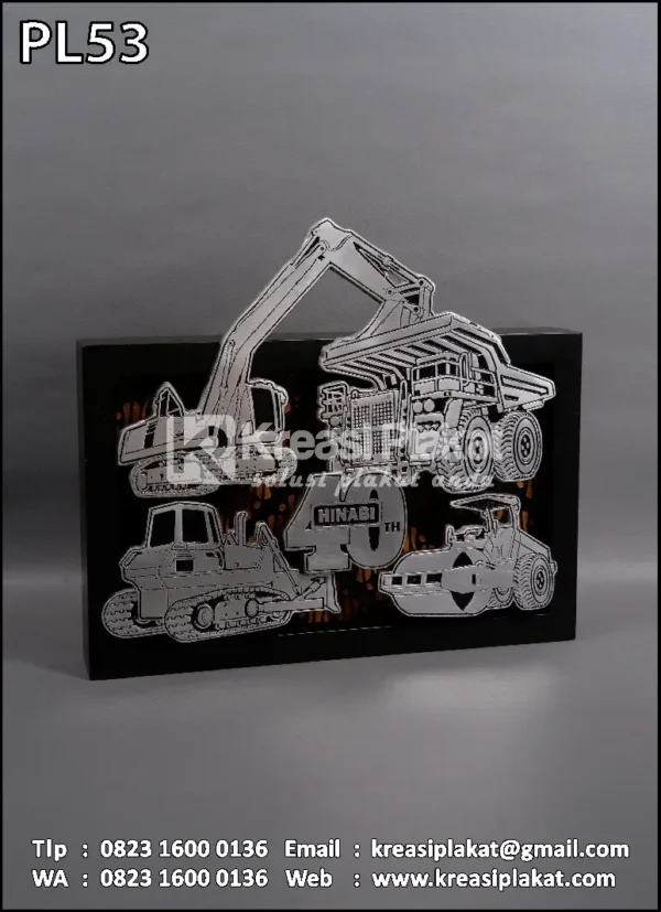 PL53 Plakat Logam Hinabi 40th