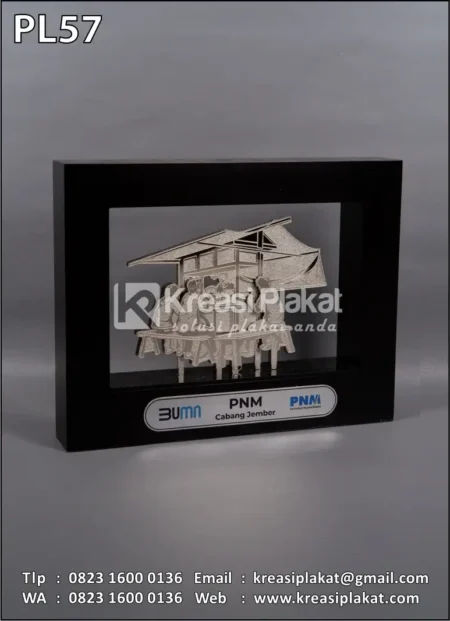 PL57 Plakat Logam PNM Cabang Jember