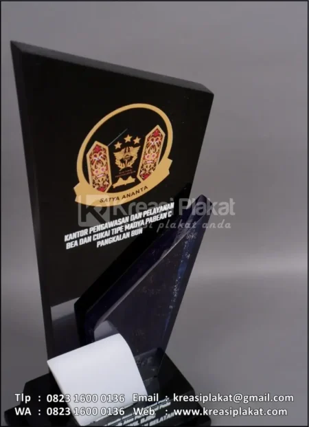 PA200 Plakat Akrilik Bea Cukai Pangkalan Bun