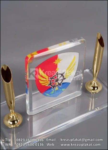 PA201 Plakat Akrilik Pen Holder Pangkalan TNI AU