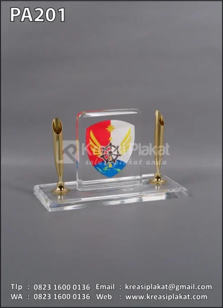 PA201 Plakat Akrilik Pen Holder Pangkalan TNI AU