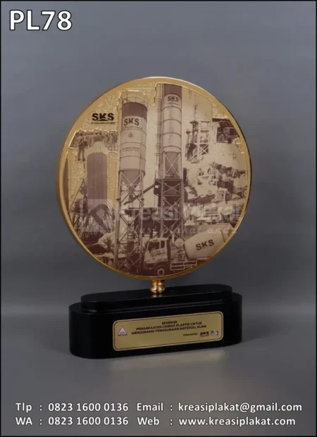 PL78 Plakat Logam Bulat PT SKS
