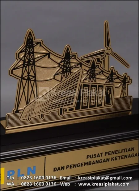 PL85 Plakat Logam PLN PUSLITBANG