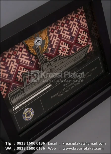 PL89 PLakat Logam Bea Cukai Kalimantan Bagian Timur