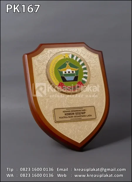 PK167 Plakat Kayu Kenang Kenangan Korem 033/WP