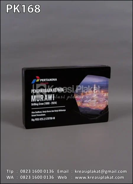 PK168 Plakat Kayu Pertamina Drilling