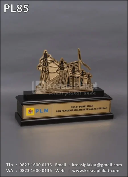 PL85 Plakat Logam PLN PUSLITBANG