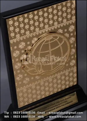 PL91 Plakat Logam Kantor Pertanahan Kota Palembang