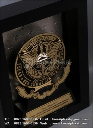 PL92 Plakat Logam Bea Cukai Cikarang