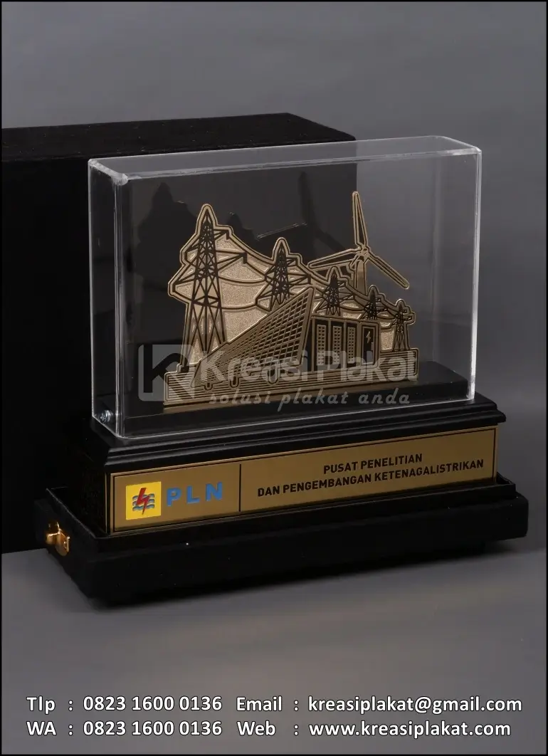 Box PL97 Plakat Logam PLN PUSLITBANG