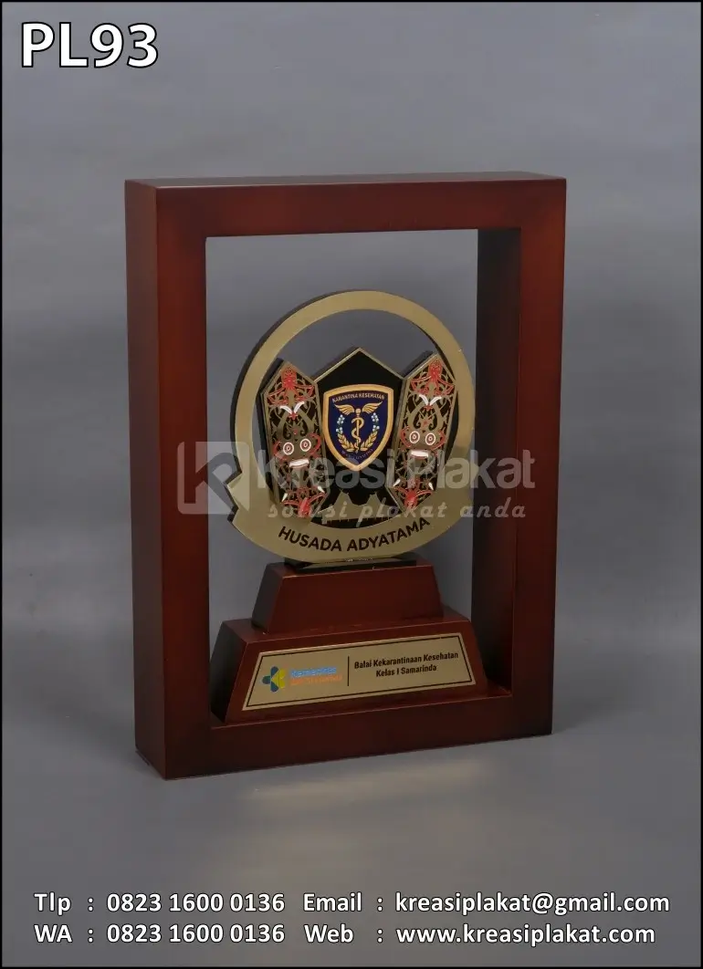PL93 Plakat Logam Kemenkes BKK Samarinda