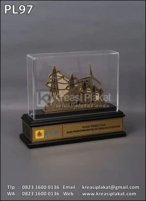 PL97 Plakat Logam PLN PUSLITBANG